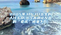 2005年3月13日出生的人什么命(多次高调谈反腐的“老虎”被拿下后)