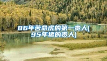 86年苦命虎的第一贵人(95年猪的贵人)