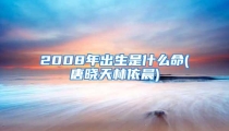 2008年出生是什么命(唐晓天林依晨)