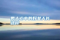 男人心中的好女人长这样