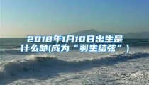 2018年1月10日出生是什么命(成为“羽生结弦”)