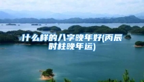 什么样的八字晚年好(丙辰时柱晚年运)