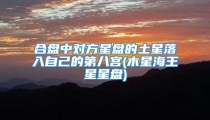 合盘中对方星盘的土星落入自己的第八宫(木星海王星星盘)