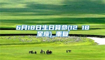 6月18日生日算命(12 18星座)_重复