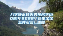 八字缺木缺火男孩名字(2021年2022年新生宝宝怎样起名)_重复