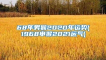 68年男猴2020年运势(1968申猴2021运气)