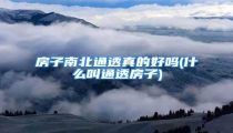 房子南北通透真的好吗(什么叫通透房子)