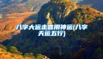 八字大运走喜用神运(八字天运五行)