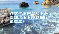 八字纯阳男命活不长(四柱纯阳不算命是什么意思)