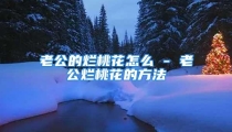 老公的烂桃花怎么 - 老公烂桃花的方法