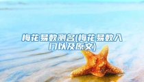 梅花易数测名(梅花易数入门以及原文)