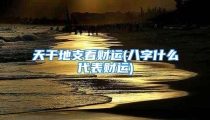 天干地支看财运(八字什么代表财运)