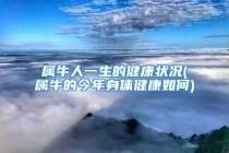 属牛人一生的健康状况(属牛的今年身体健康如何)