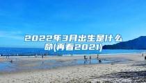 2022年3月出生是什么命(再看2021)