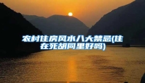 农村住房风水八大禁忌(住在死胡同里好吗)