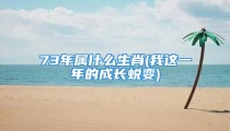 73年属什么生肖(我这一年的成长蜕变)