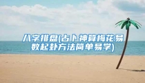 八字排盘(占卜神算梅花易数起卦方法简单易学)
