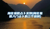 梅花易数占卜实例(梅花易数入门占卜的三个原则)