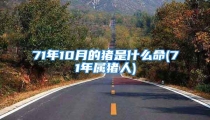71年10月的猪是什么命(71年属猪人)