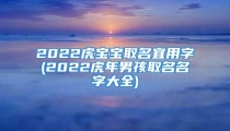 2022虎宝宝取名宜用字(2022虎年男孩取名名字大全)