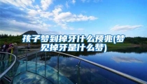 孩子梦到掉牙什么预兆(梦见掉牙是什么梦)