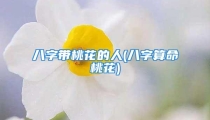 八字带桃花的人(八字算命桃花)