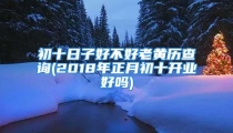 初十日子好不好老黄历查询(2018年正月初十开业好吗)