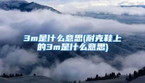 3m是什么意思(耐克鞋上的3m是什么意思)