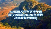 72属鼠人今年下半年运程(72属鼠2020年运势及运程每月运程)