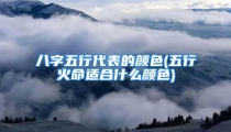 八字五行代表的颜色(五行火命适合什么颜色)