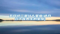 五月初三是什么星座(适合双子座男生的星座)