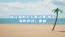 梅花易数怎么看结果(梅花易数概述)_重复