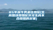 85年属牛男最佳婚配(生肖姻缘婚姻配对及生肖不合婚姻的对象)
