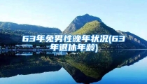 63年兔男性晚年状况(63年退休年龄)