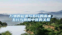 万物的起源与五行的由来,五行与阴阳中医的关系