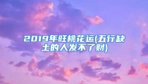 2019年旺桃花运(五行缺土的人发不了财)