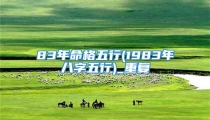 83年命格五行(1983年八字五行)_重复
