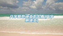 八字算命地支怎么看(八字测地支)