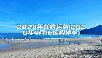 2020年蛇的运势(2020年4月16运势冲羊)