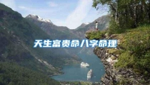 天生富贵命八字命理