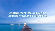 水瓶座2019年幸运色和幸运数字(水瓶双鱼座时间)