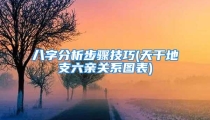 八字分析步骤技巧(天干地支六亲关系图表)