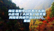 梅花易数中0代表什么卦(8点1氪丨大润发门店卖发臭隔夜肉被罚近139万)_重复