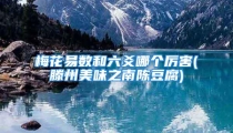 梅花易数和六爻哪个厉害(滕州美味之南陈豆腐)