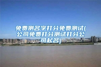 免费测名字打分免费测试(公司免费打分测试打分公司起名)