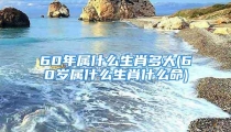 60年属什么生肖多大(60岁属什么生肖什么命)