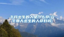 冬月出生的人是什么命(立冬那天出生的人命好吗)