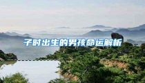 子时出生的男孩命运解析