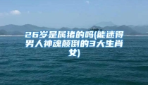 26岁是属猪的吗(能迷得男人神魂颠倒的3大生肖女)