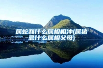 属蛇和什么属相相冲(属猪忌什么属相父母)